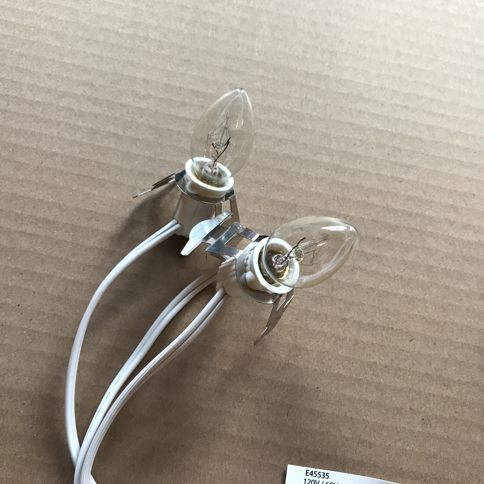 Blow Mold Light cord C 7 Clip In 2 BULBS NEW ORIGINAL General Foam Replacement