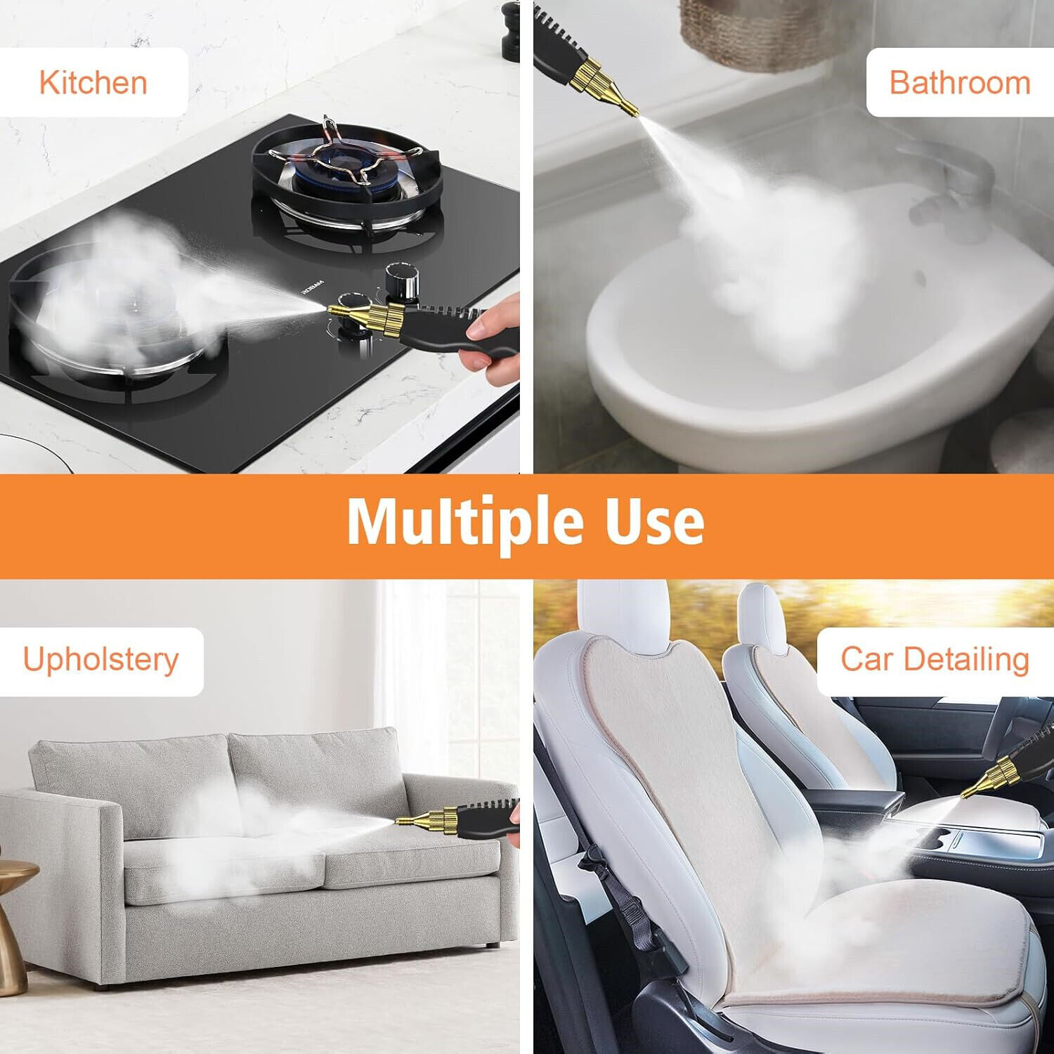 Handheld High Temp Steam Cleaner High Pressure Household Cleaning Machine 2500W