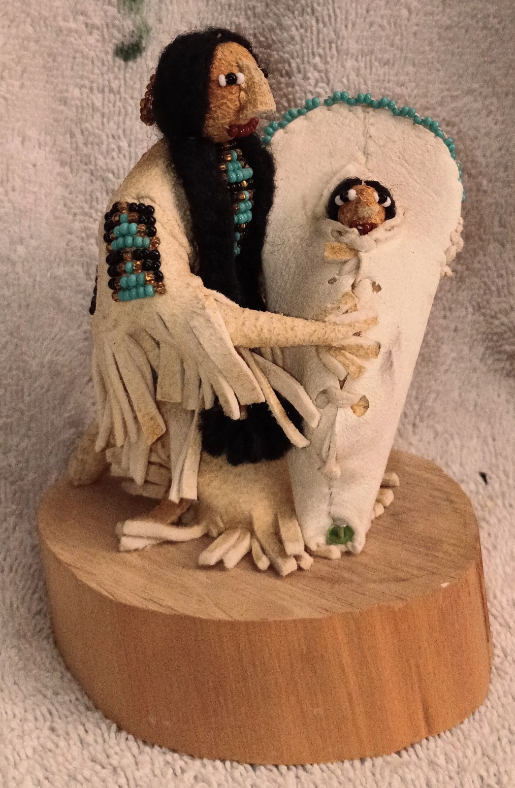 Wonderful Cecelia Ottogary Shoshone Doll With Cradle Board And Baby
