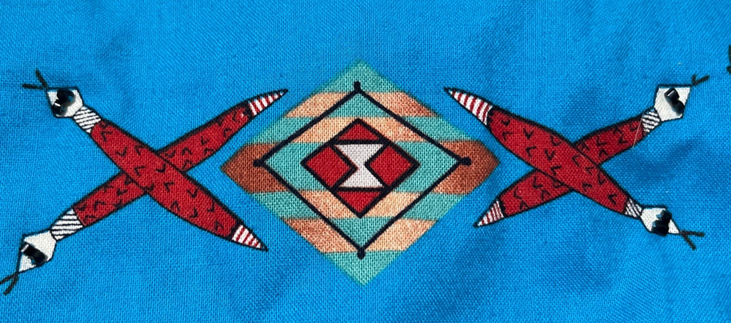 Native American Hopi Beaded Kachina Dolls Quilted Jacket Size XL Handmade