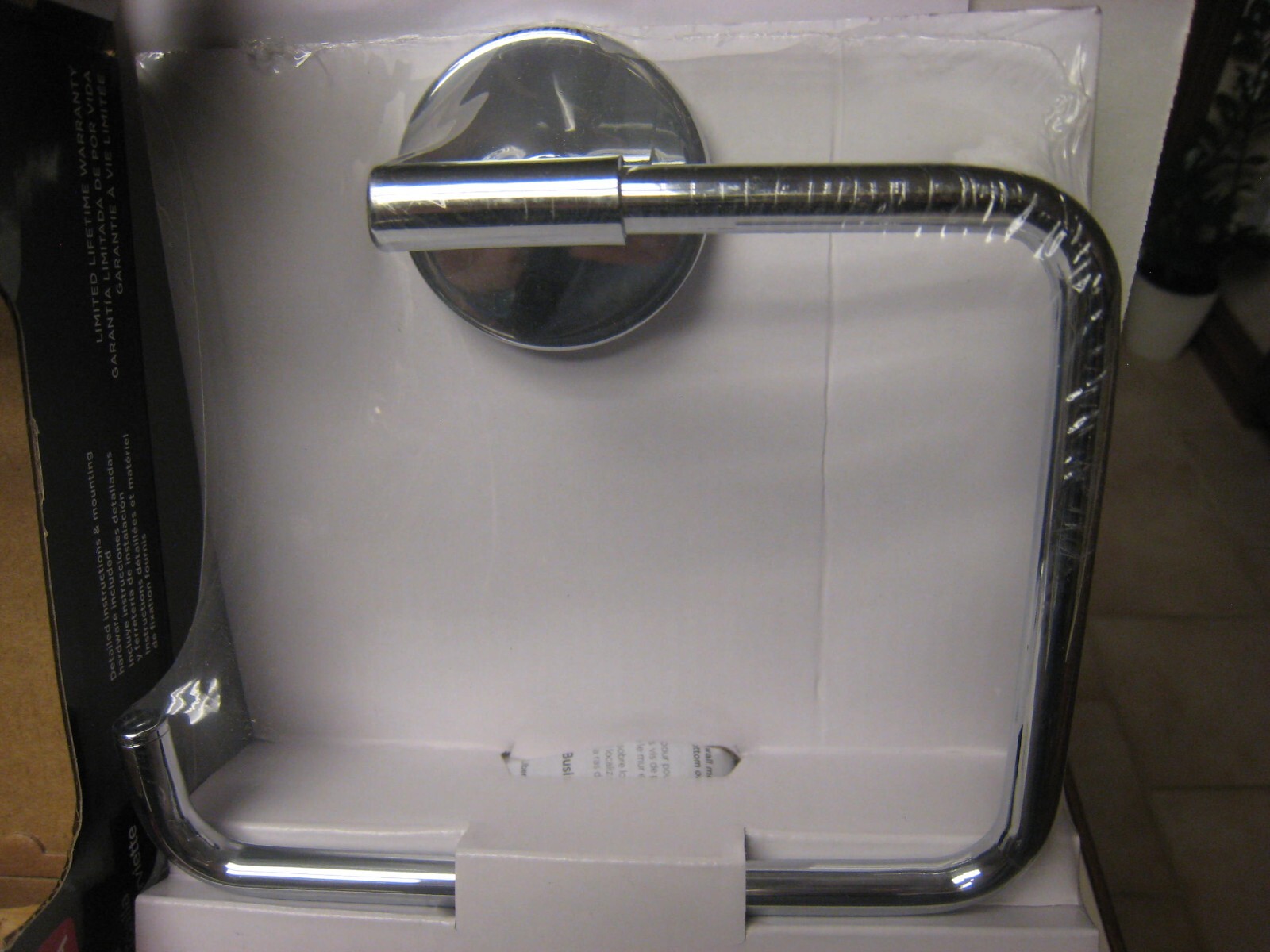 Delta 759460 Trinsic Wall Mounted Towel Ring - Polished Chrome Finish NEW