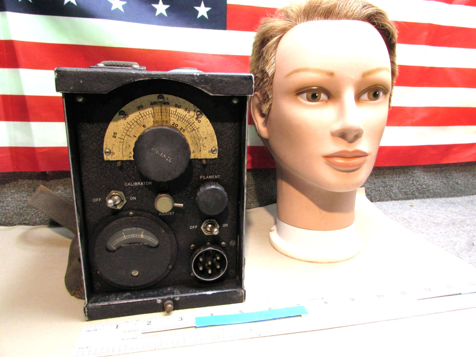 ESTATE* SIGNAL CORPS U.S. ARMY BC-222 RAULAND TUBE RADIO RECEIVER & TRANSMITTER