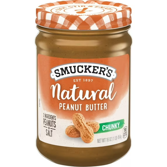 Smucker's Natural Chunky Peanut Butter, 16oz