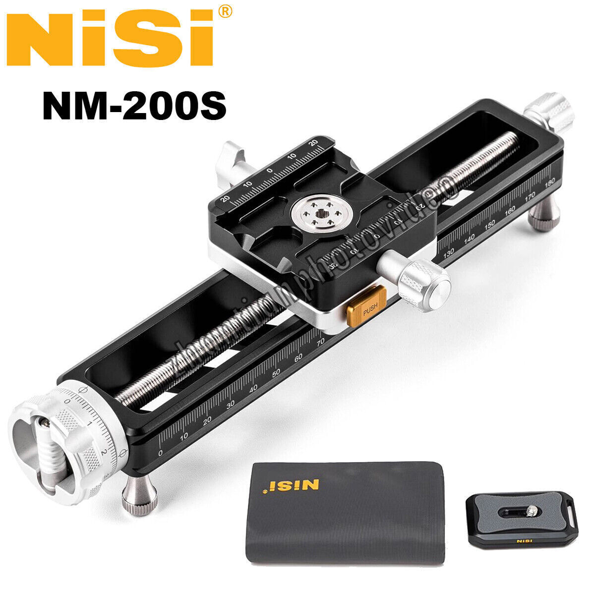 NiSi NM-200S Macro Focusing Rail Slider Precise Focus w/ Quick-Adjustment Button