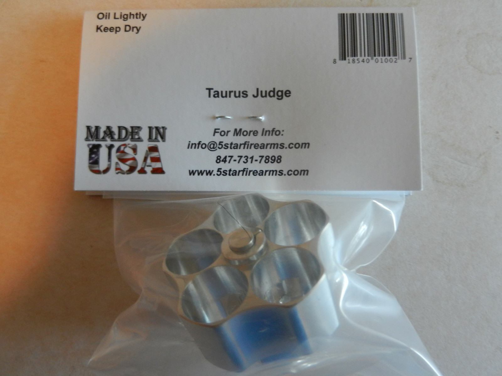 Aluminum Speedloader, Speed Loader; Taurus Judge, Holds 5 of 410 Only; J5-410