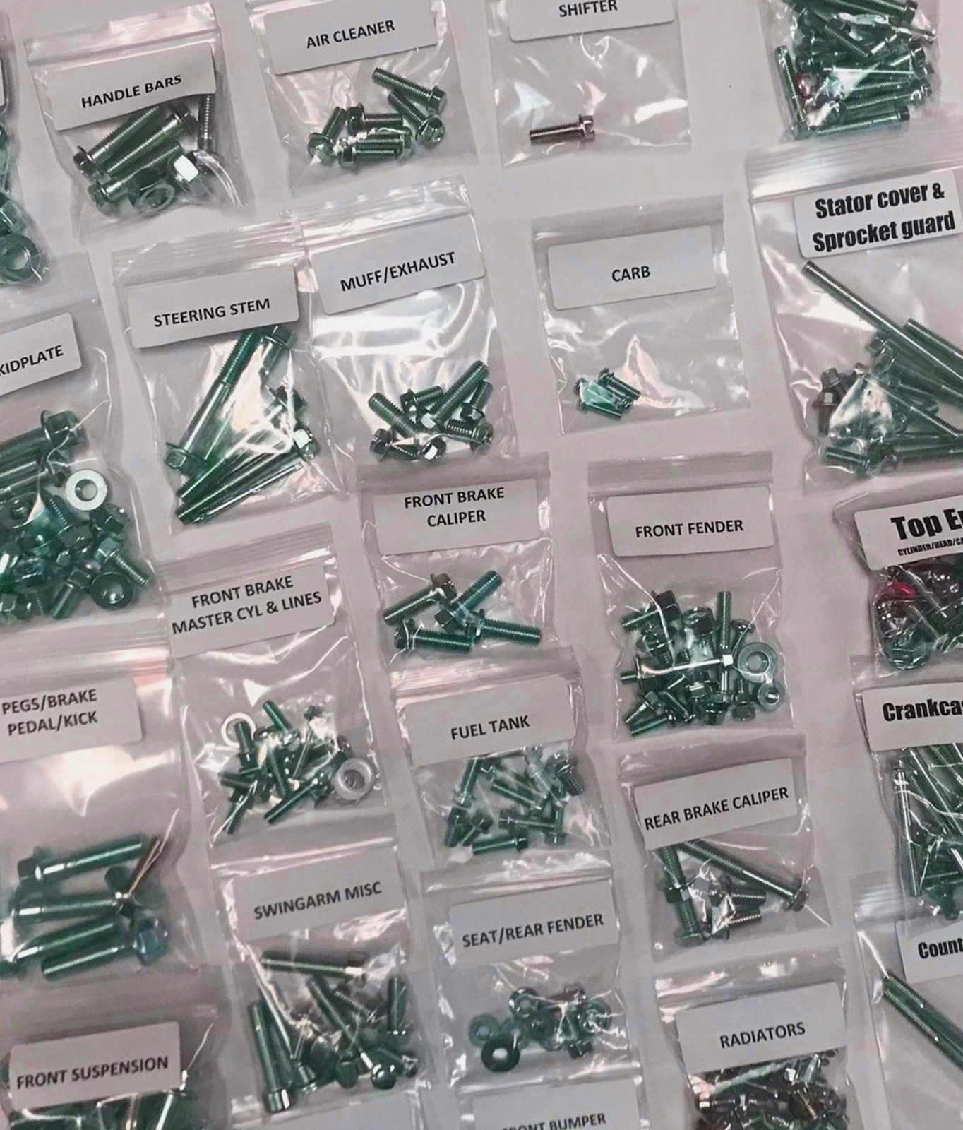 87 Fourtrax Full Restoration Bolt kit Honda TRX250R Front Suspension Motor Body