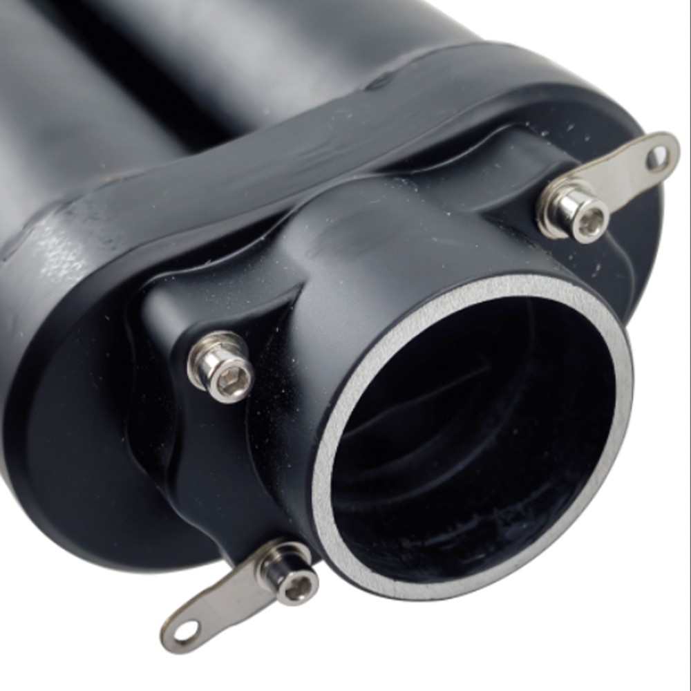 For Yamaha YZF R1 2009 -2014 Exhaust System Dual Exit Mid Pipe Black Mufflers