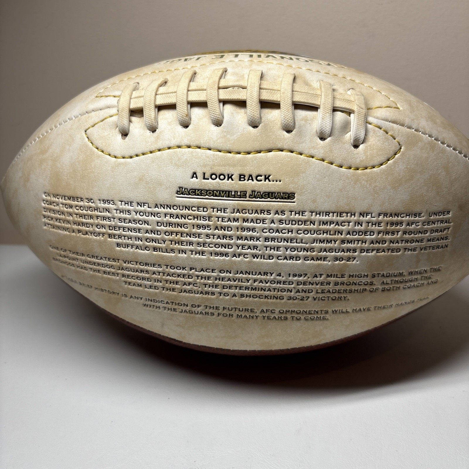 Jacksonville Jaguars Limited Edition/5000 Rare Fotoball