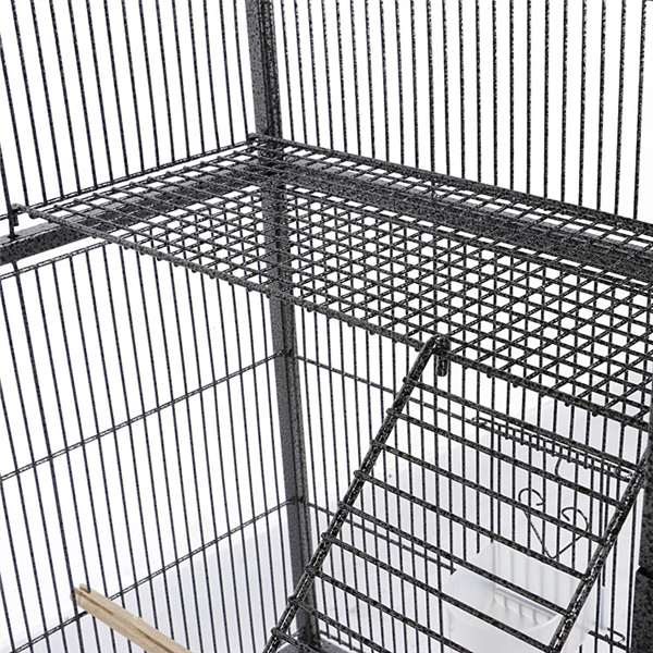 69'' Large Bird Parrot Cage Cockatiel Conure Cacique Pionus w/Stand & Two Doors