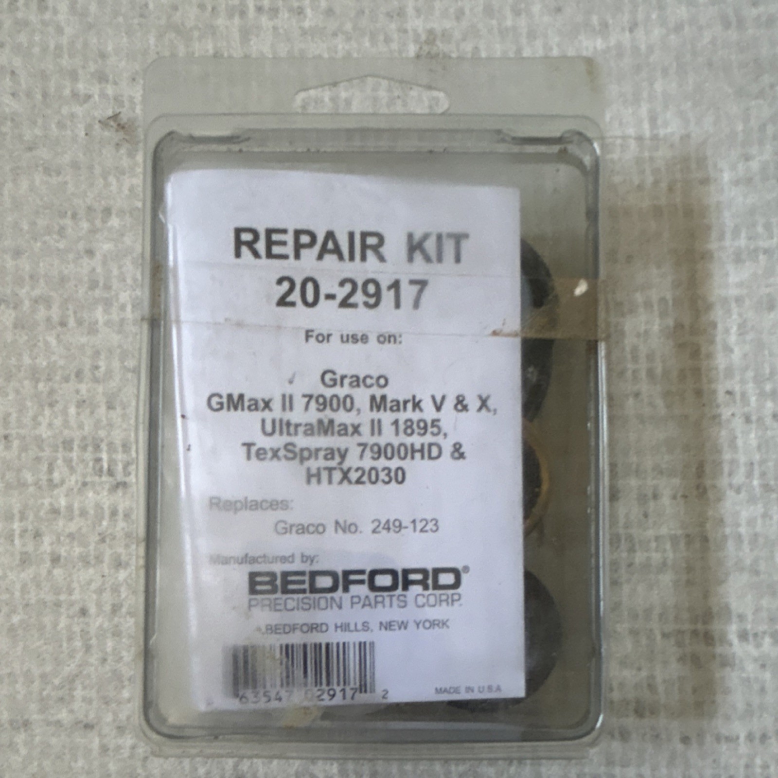 Bedford Repair Kit 20-2917 for Graco GMax II 7900, Mark V, Mark X