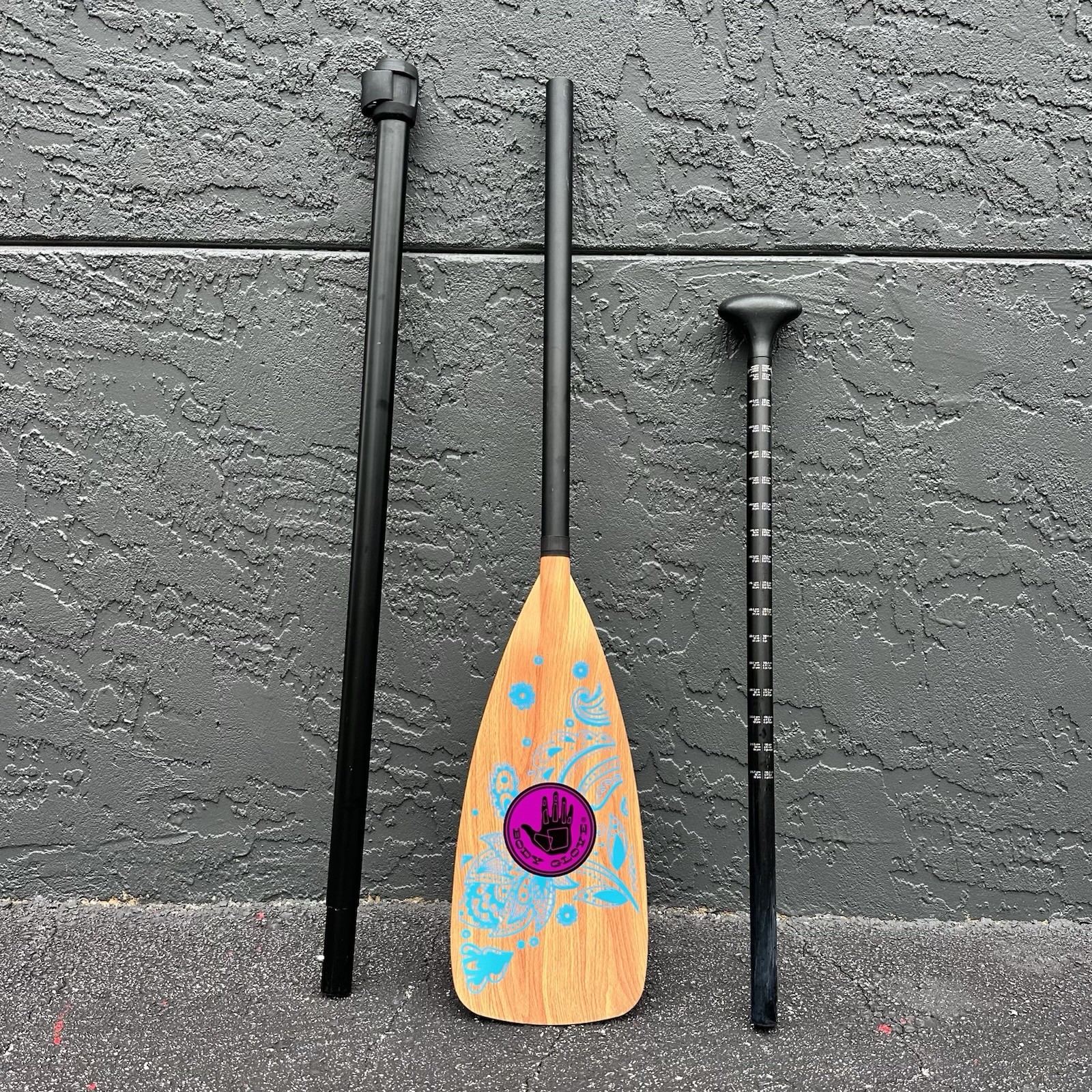 3-Piece Adjustable SUP Paddle –Lightweight, Floating Aluminum Shaft (Body Glove)
