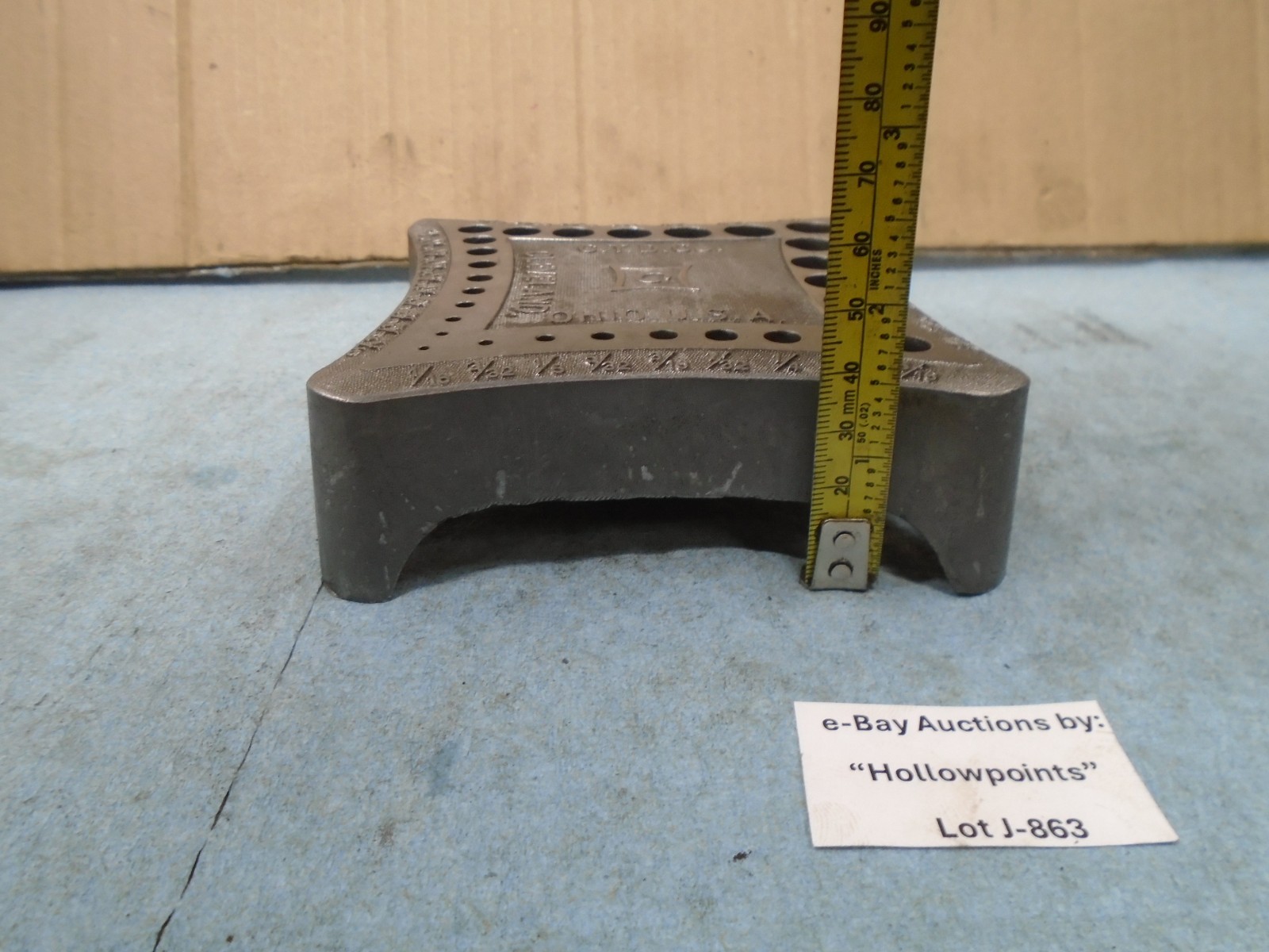 Cleveland Twist Drill C.T.C Fractional vintage Drill Index Holder Nice! J863