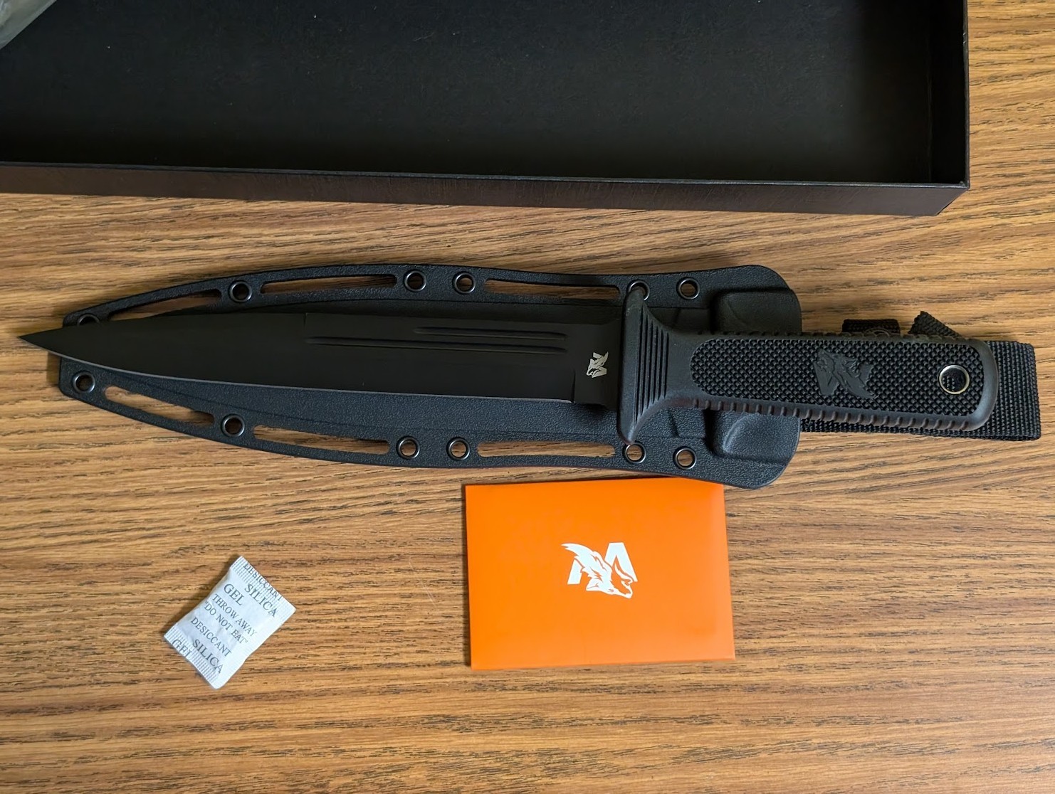 OdenWolf W-Catcher Full-Tang Black (OD-LF-00347-BB) Survival/Camping Knife