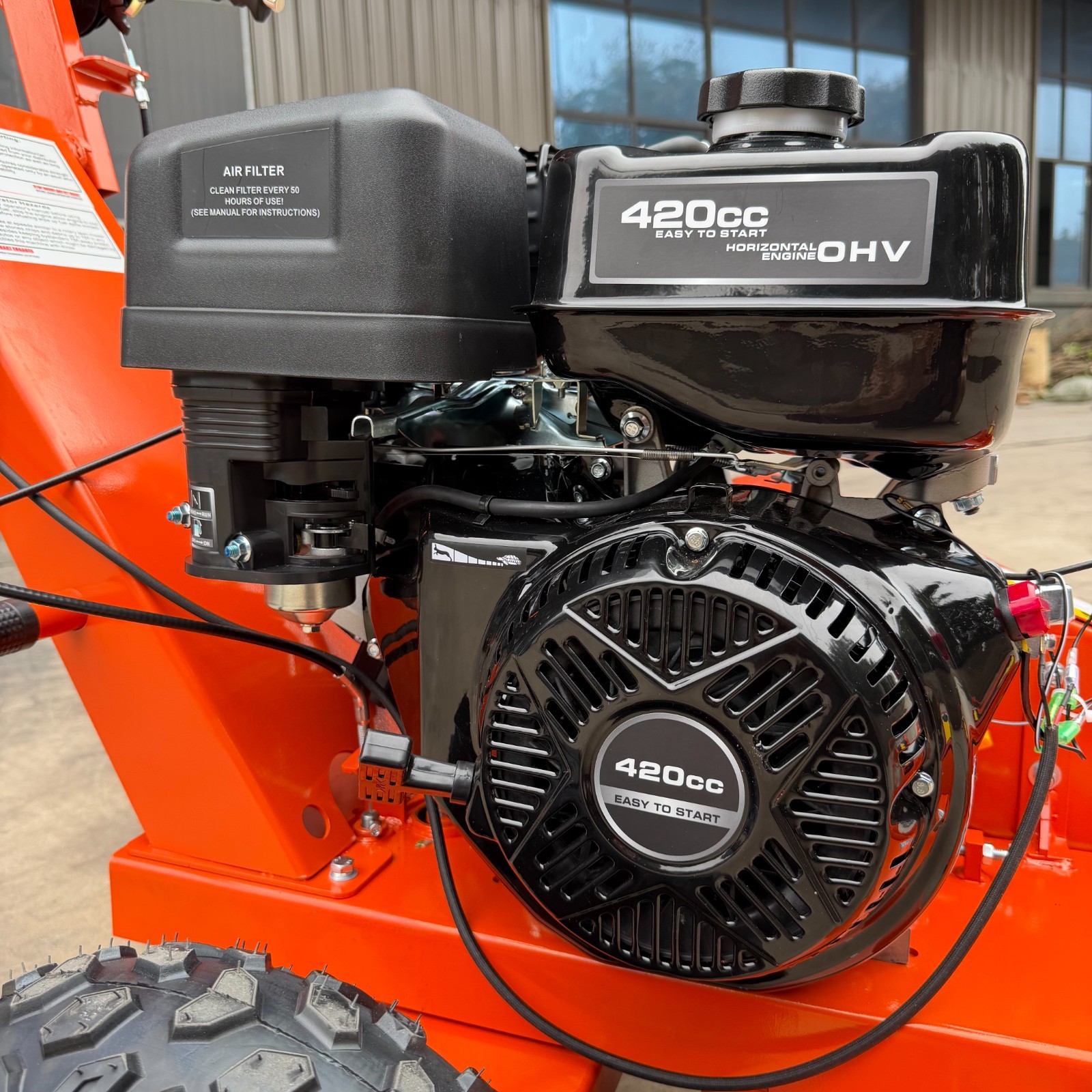 NEW 420cc 15HP Stump Grinder, Recoil, 15'' Cutting Height/10'' Cutting Depth