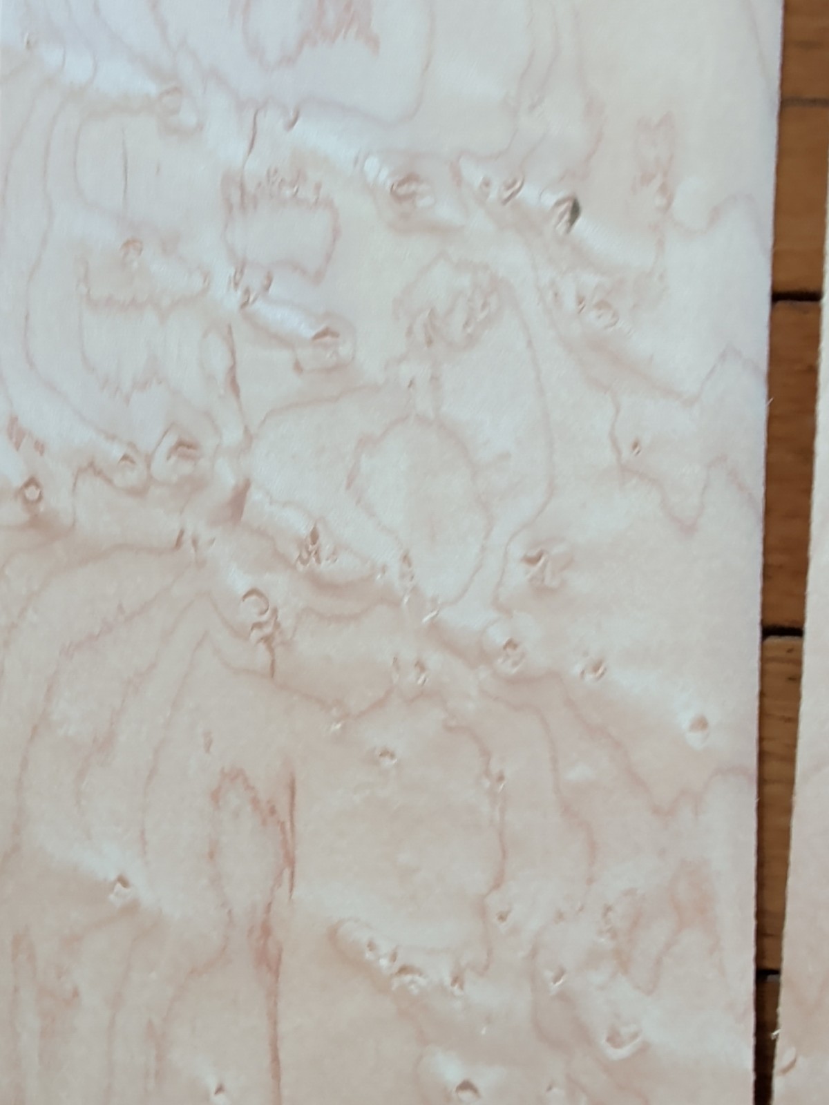 2 pieces of Birdseye maple veneer 39" x 5" each wood