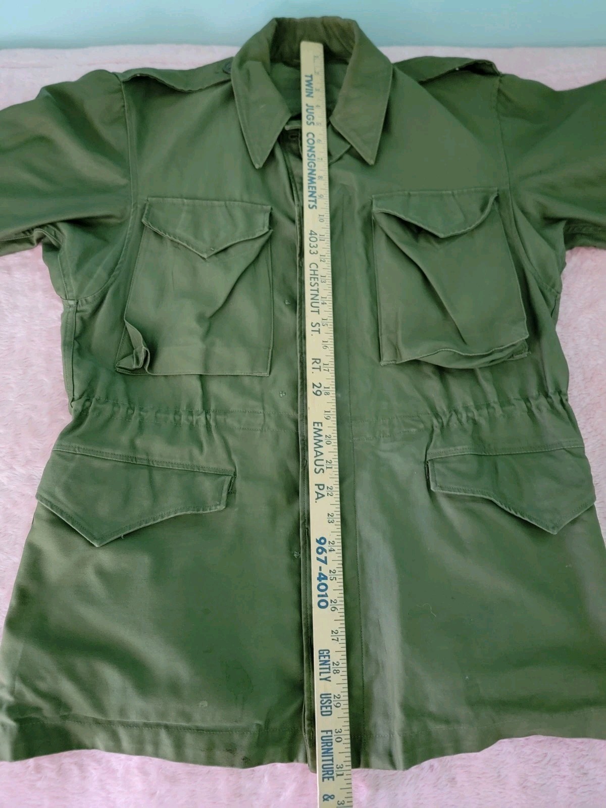 Vintage 1950s US Army Field Jacket Without Liner Size Regular Small