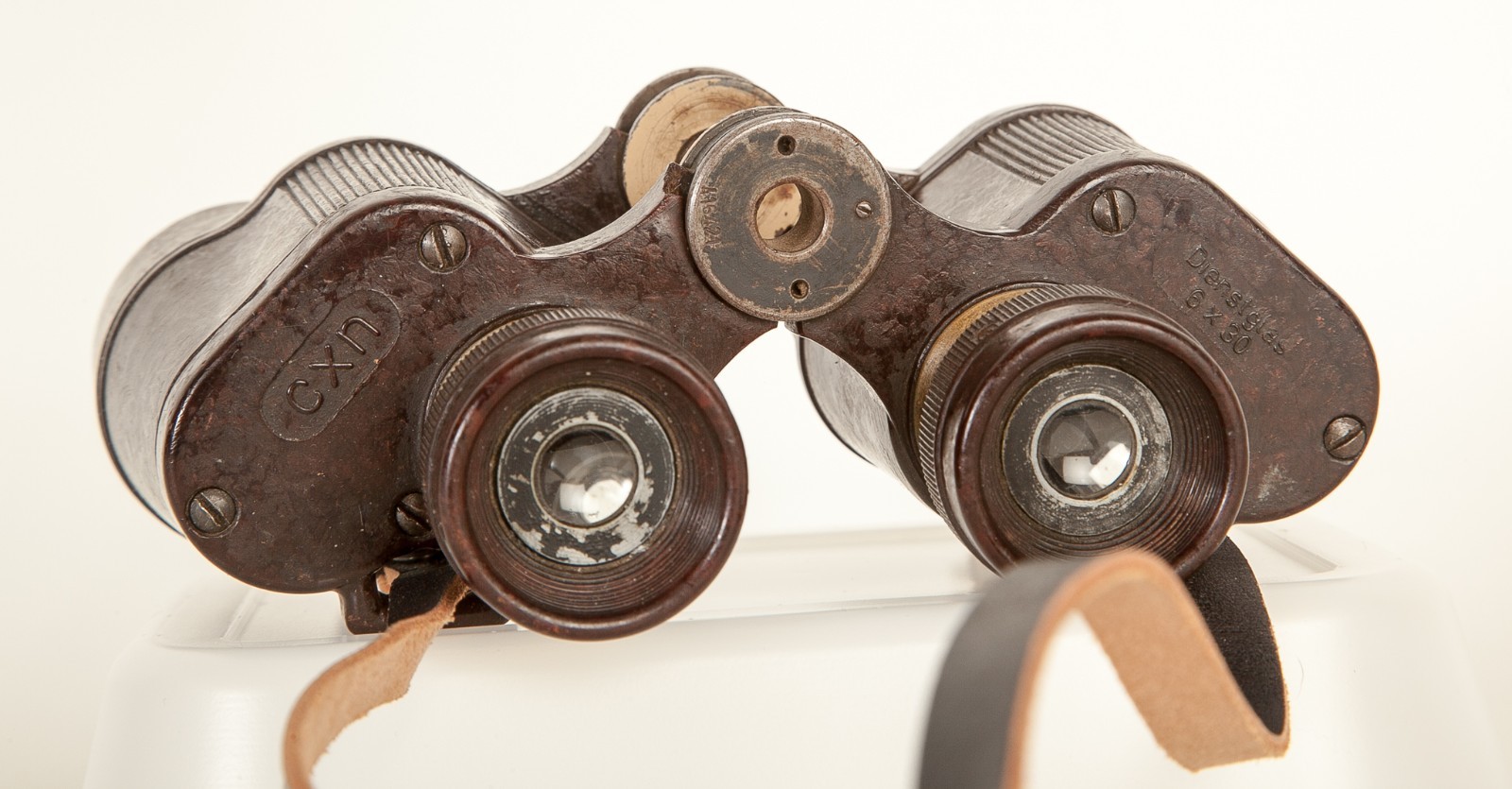 WWII German Binoculars CXN BAKELITE 6x30 Dienstglas SUPER RARE READ DESCRIPTION!