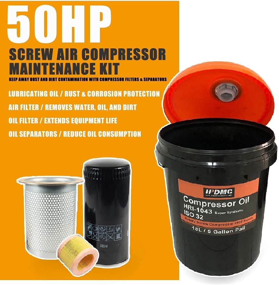 50HP Maintenance Kit Air Replacement Part Rotary Screw Air Compressor Pump