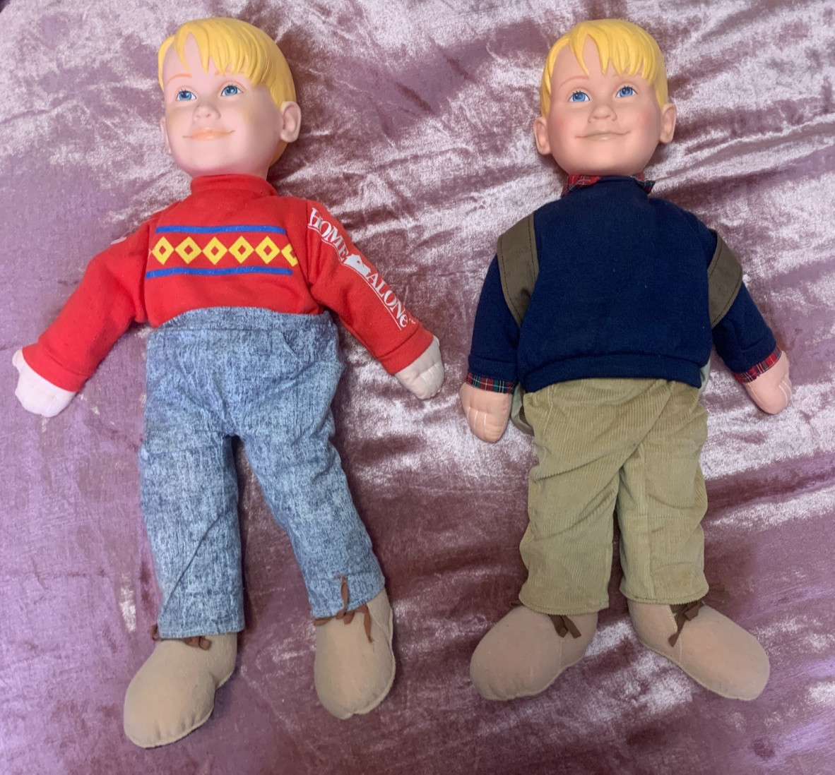 Vintage 90s Home Alone 2 18" Talking Kevin Doll Set Lost In New York Pull String