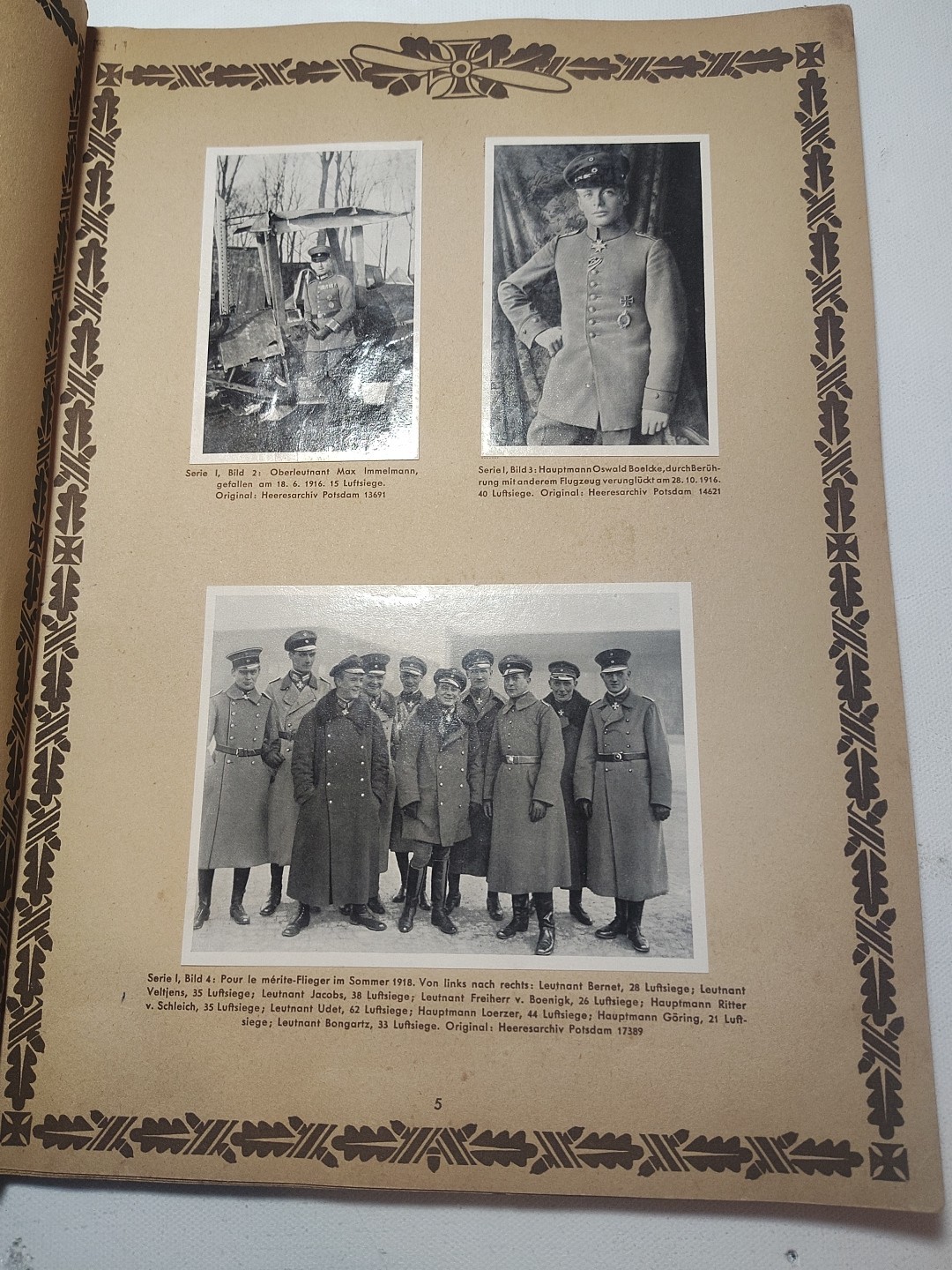 Rare Der Weltkrieg 1914/18: Der Luftkrieg" Air War WW1 German Immalin-Werke GmbH