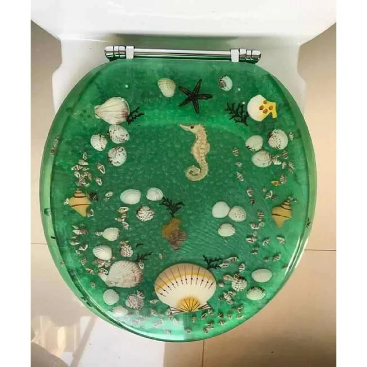 Acrylic casting resin epoxy round bowl toilet seat form mold for DIY project