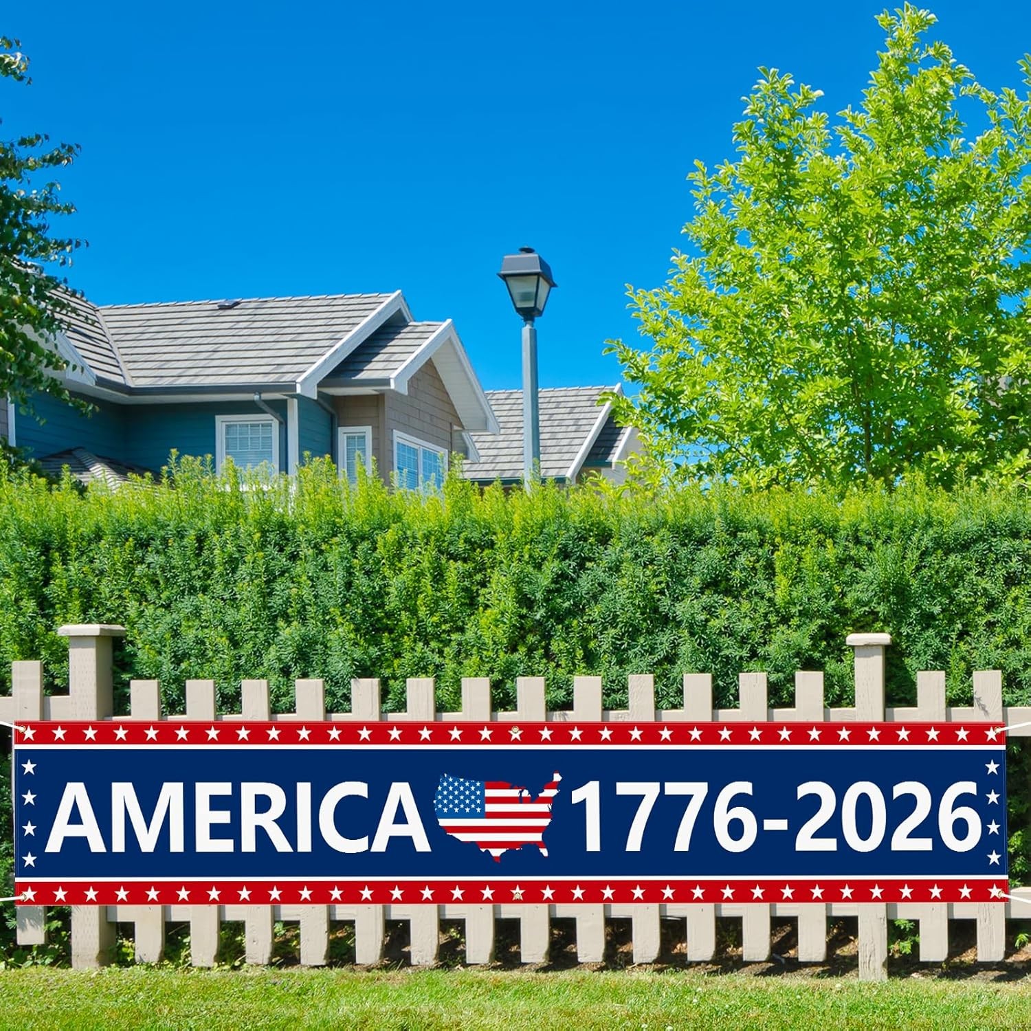 250th Anniversary Banner 120" x 20" America 1776-2026 USA 250 Years Birt