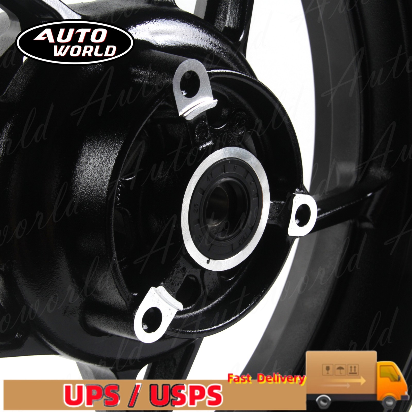 17'' Wheel Rim For Kawasaki Z500 SE 2025 2024 Ninja500R Front Rear Glossy Black