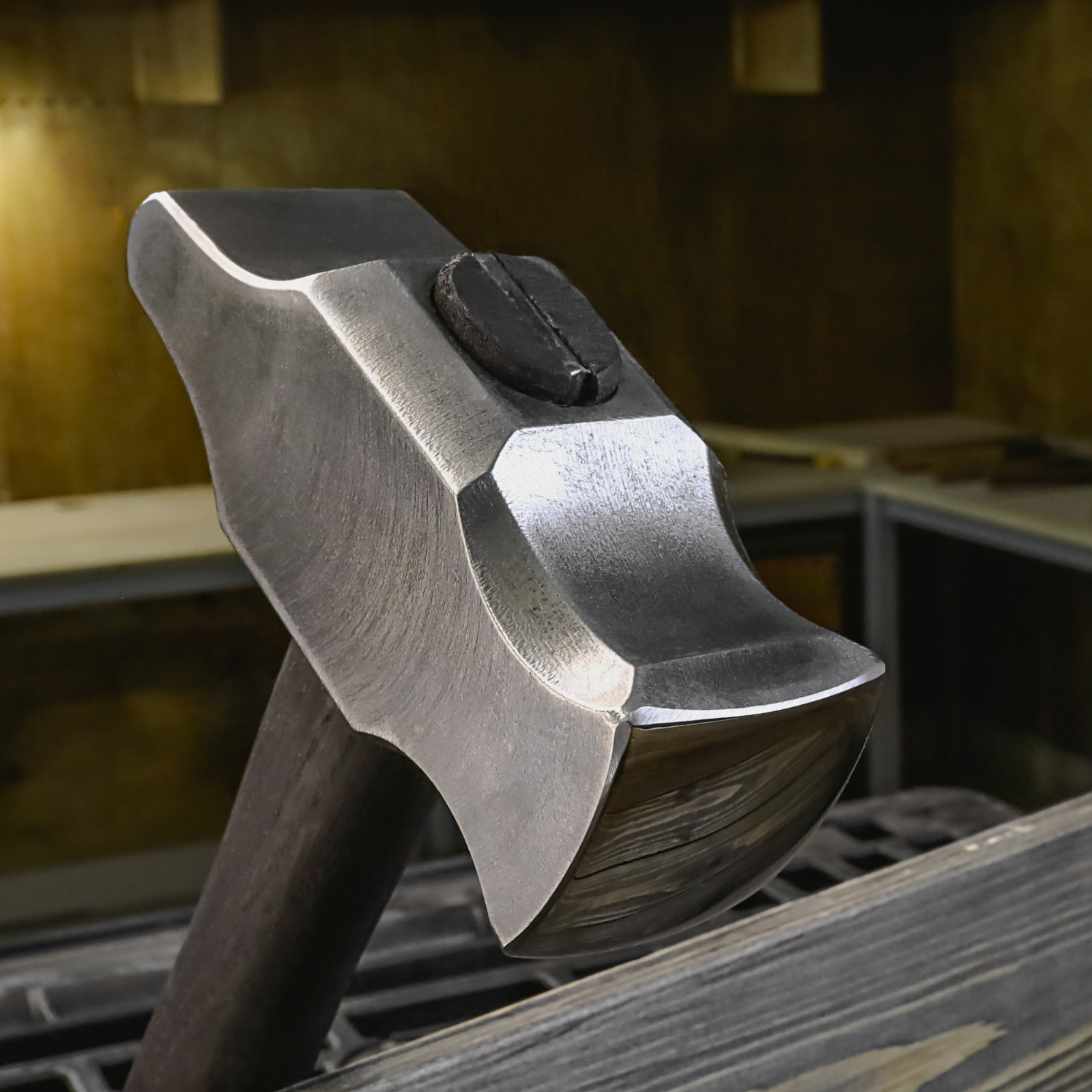 Professional Cross Peen Hammer Hand Forged Blacksmith Forging Tool Steel 3.3lb