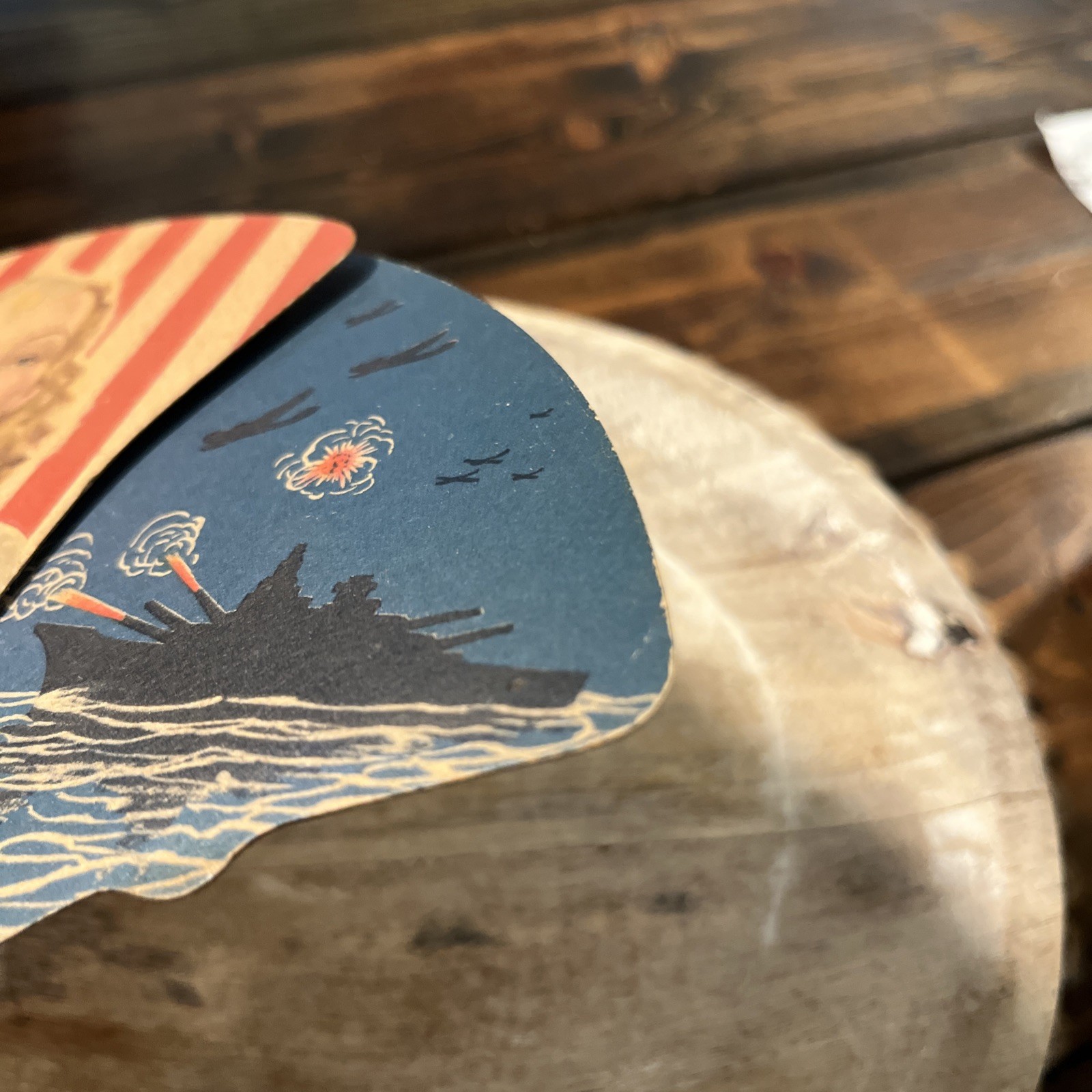 WWII WW2 Patriotic Hand Fan Pledge of Allegiance Advertising Promo Vintage 1940s