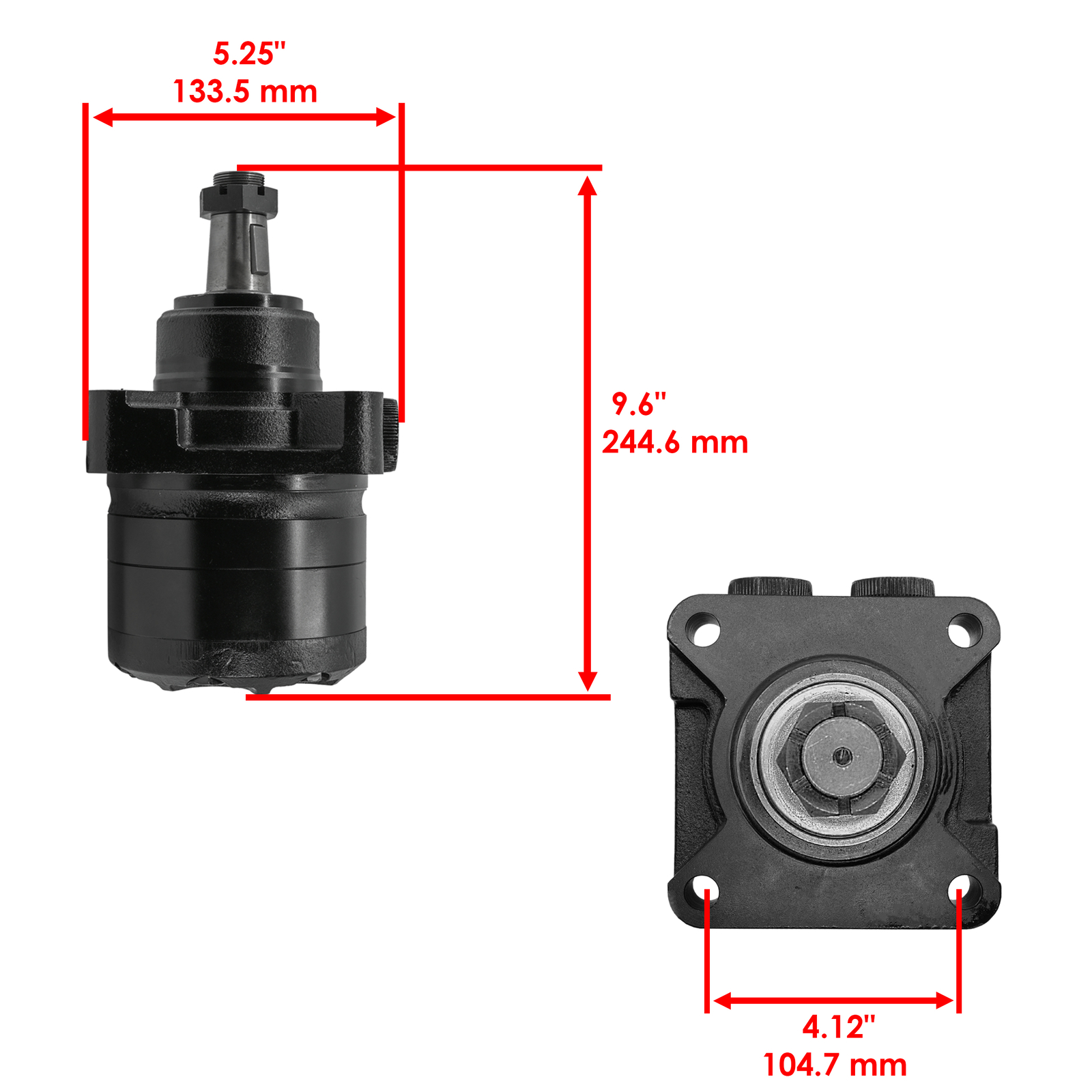Caltric 103-6988 1-523328 TF0240US081AADD Hydraulic Wheel Motor for Toro Exmark