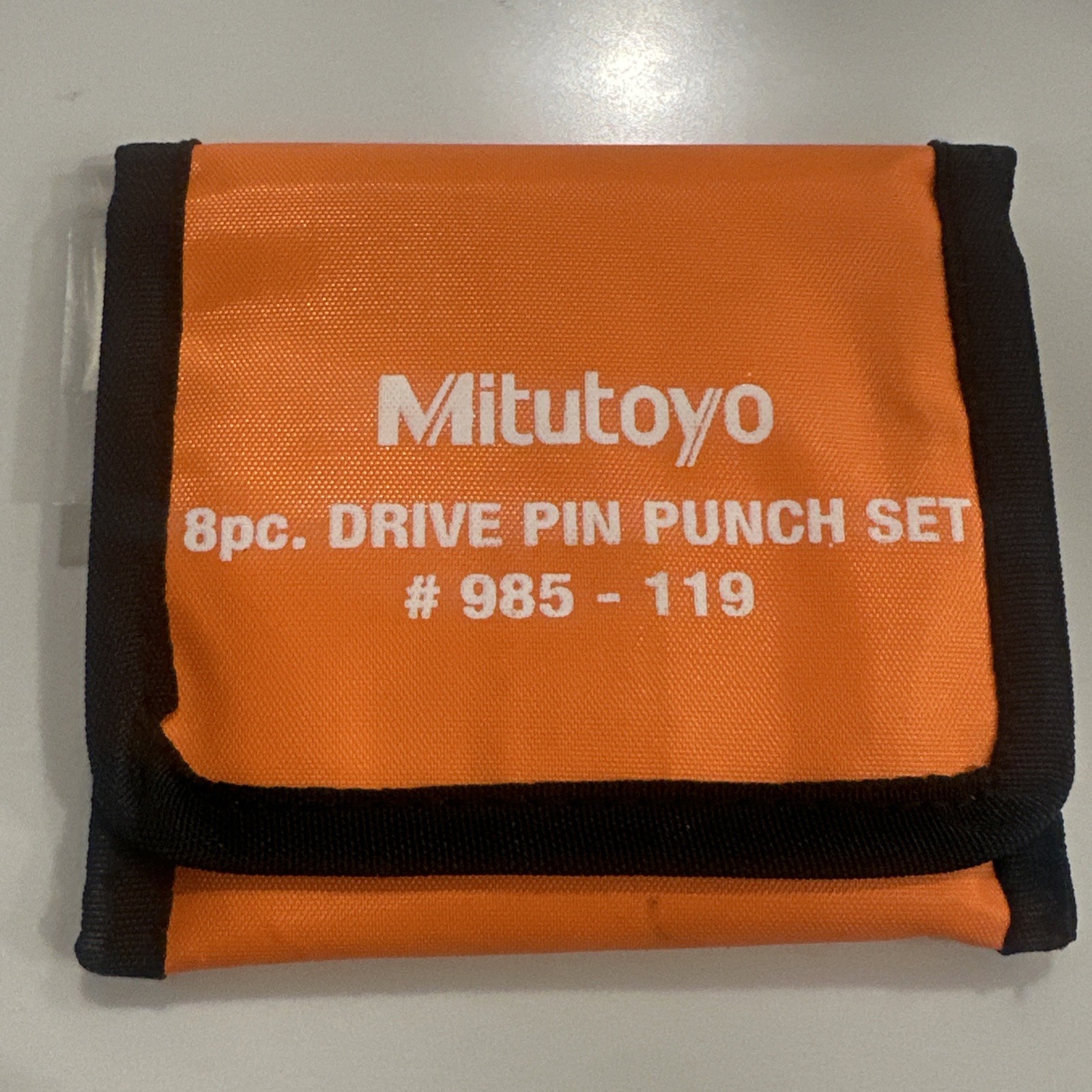 Mitutoyo 985-119 Drive Pin Punch Set 8 Piece Steel With Pouch - New