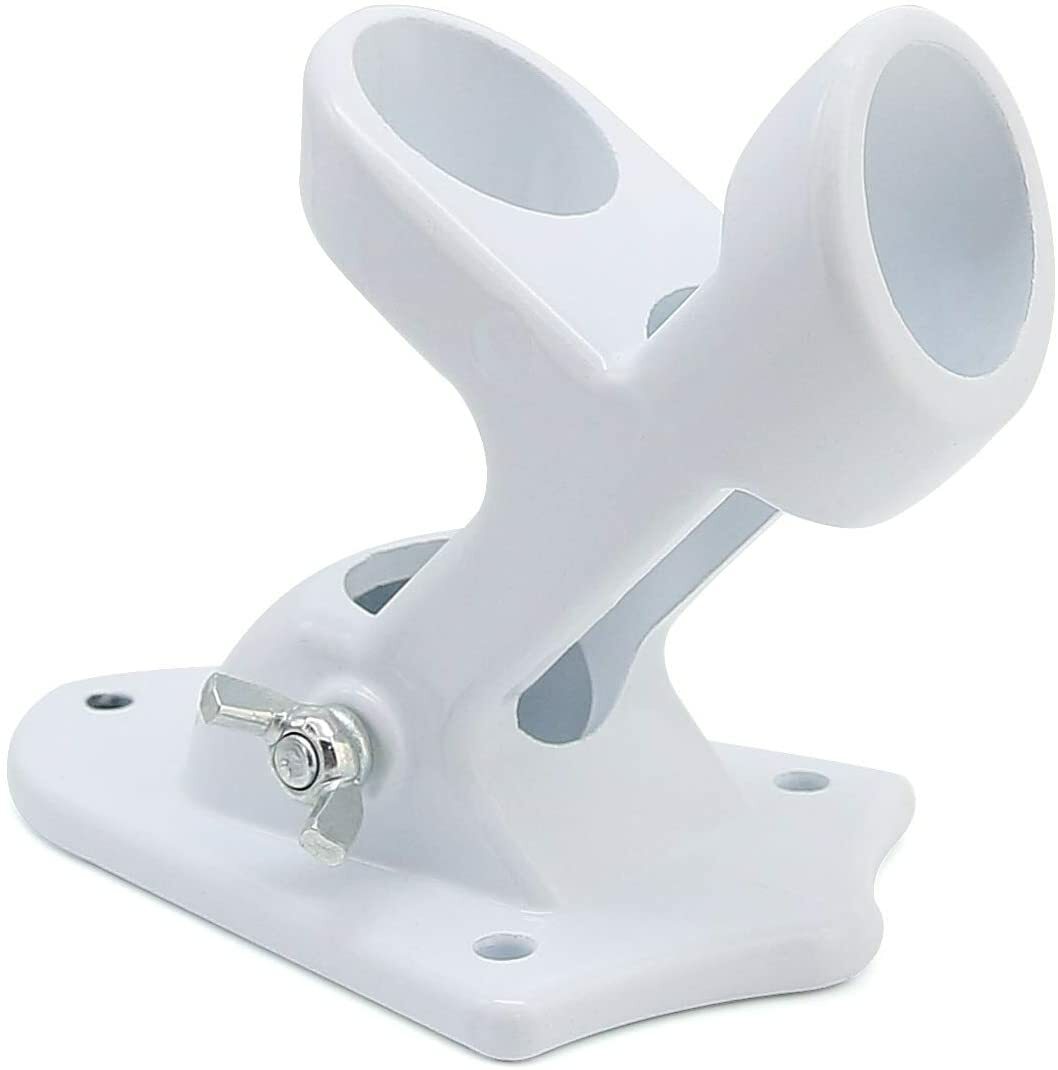 Flag Pole Holder 1'' Two-Position Iron Cast Rust Free Mounting Bracket for House