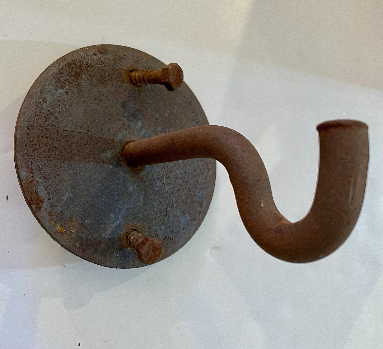 Vintage TOM TORRENS MCM Modern Cylindrical Iron Hanging Garden Bell Chime 36”