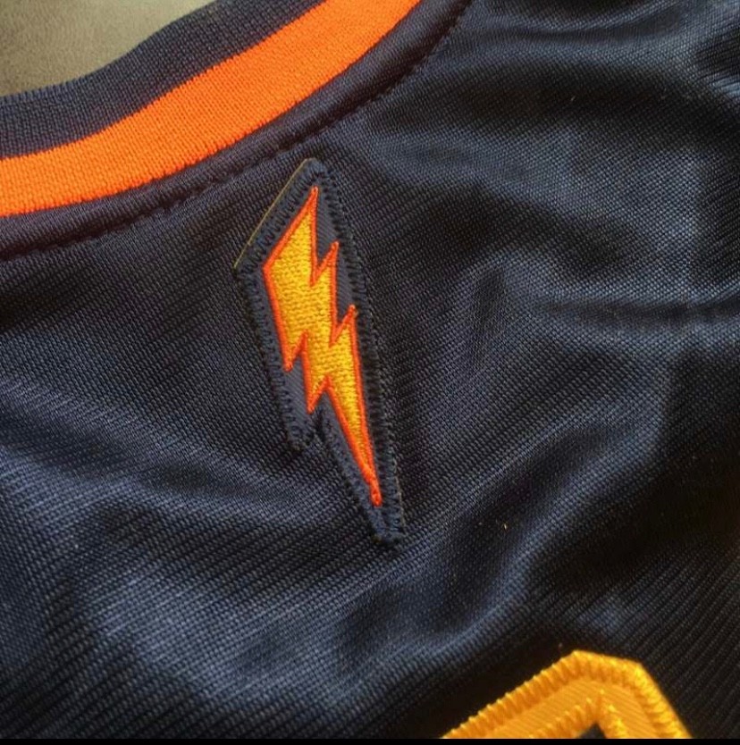 Golden State Warriors Stephen Curry blue retro vintage basketball jersey