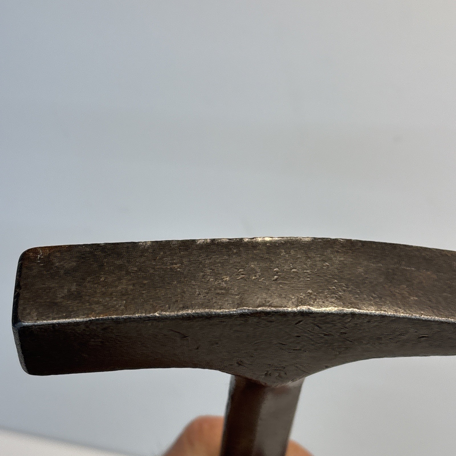 Vintage Malco Sheet Metal Setting Hammer 18 oz Leather Handle USA