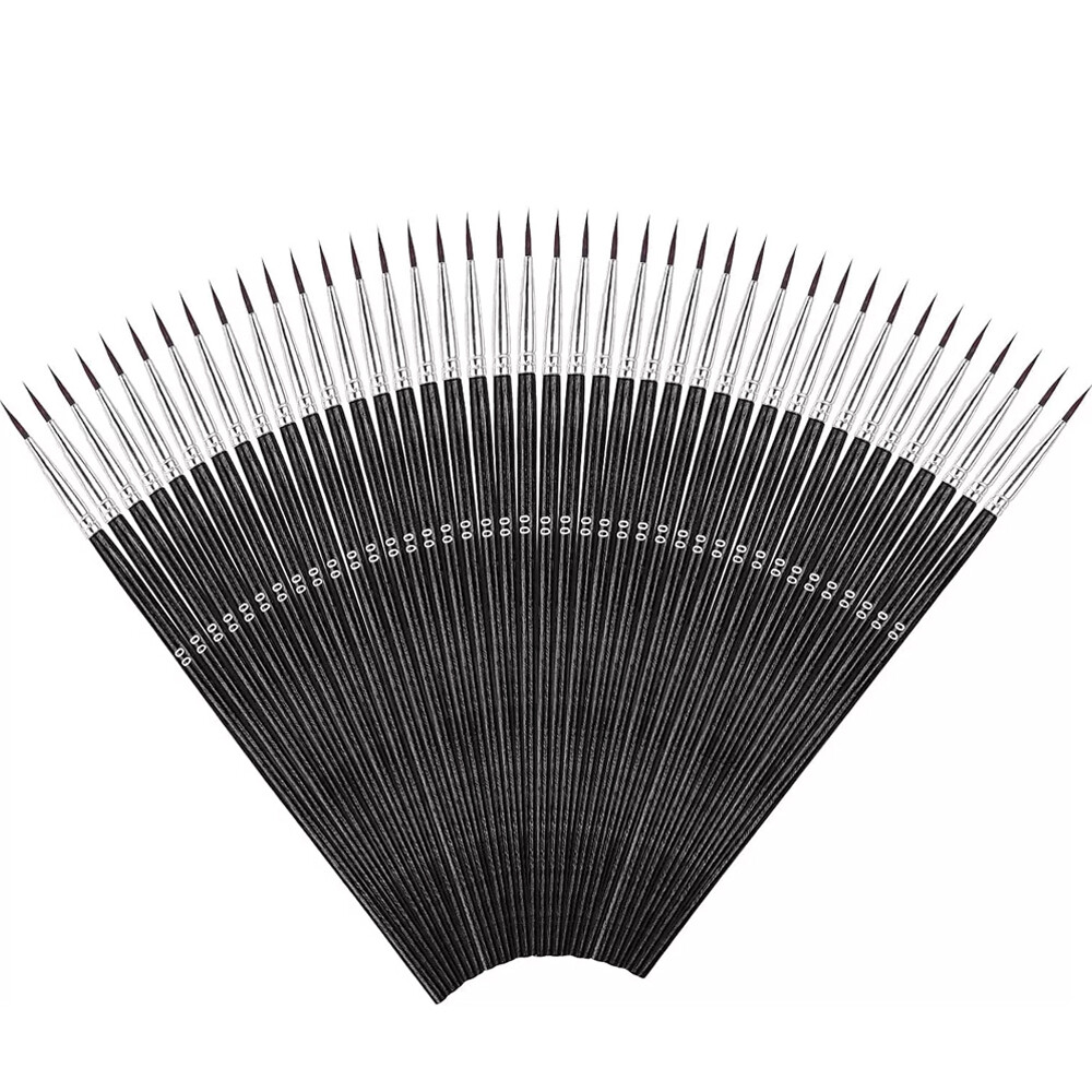 100/200Very Small Paint Brushes Fine Tip for Nail Art Model Craft Painting Hobby