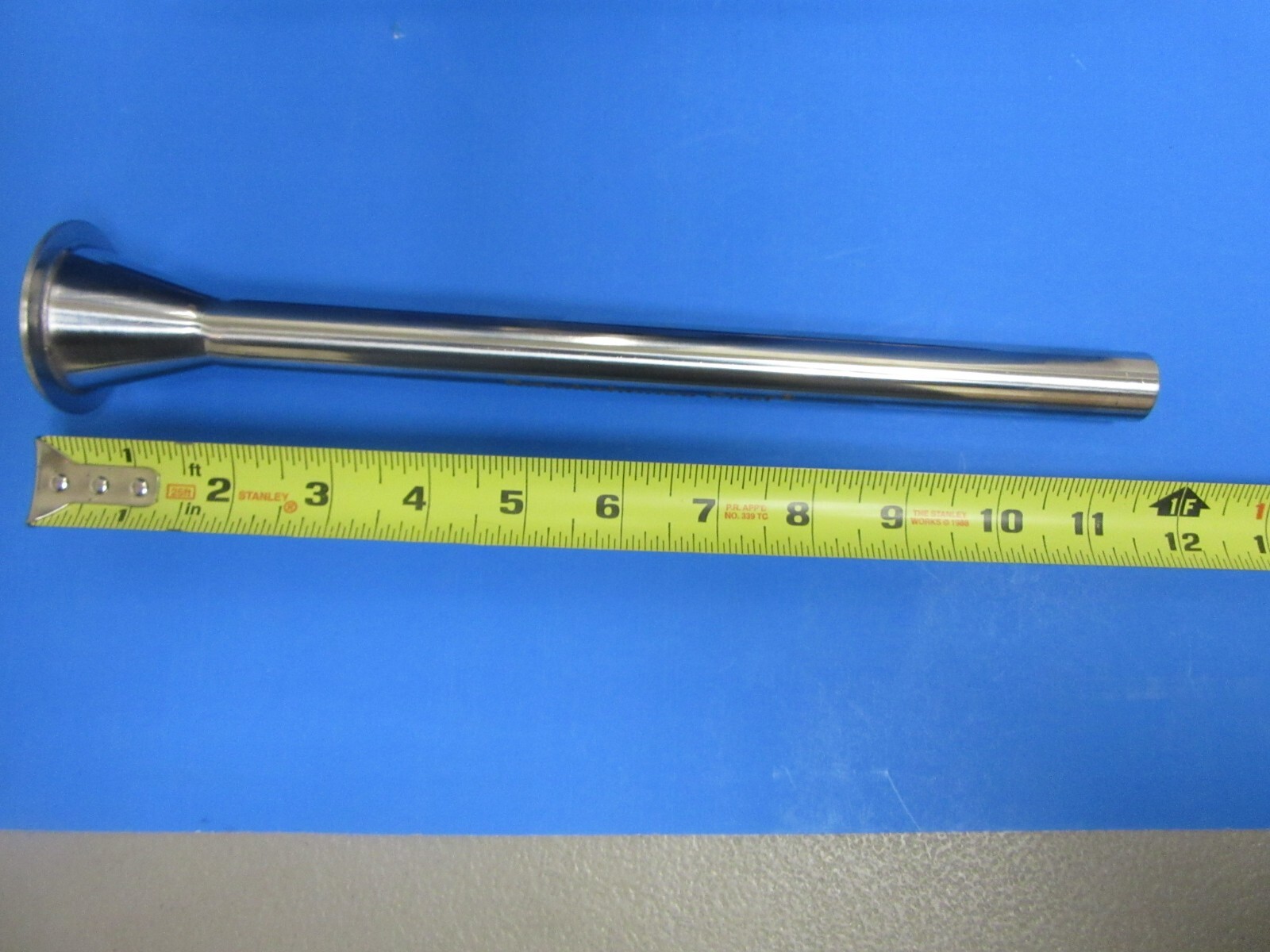 12" EXTRA LONG tube 3/4" dia x 2" base for Vevor sausage stuffer. HEAVY DUTY
