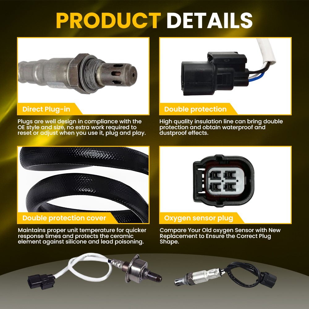2X Oxygen Sensor O2 Sensor Up & Downstream For Honda Accord 2.4L L4 2013-2017