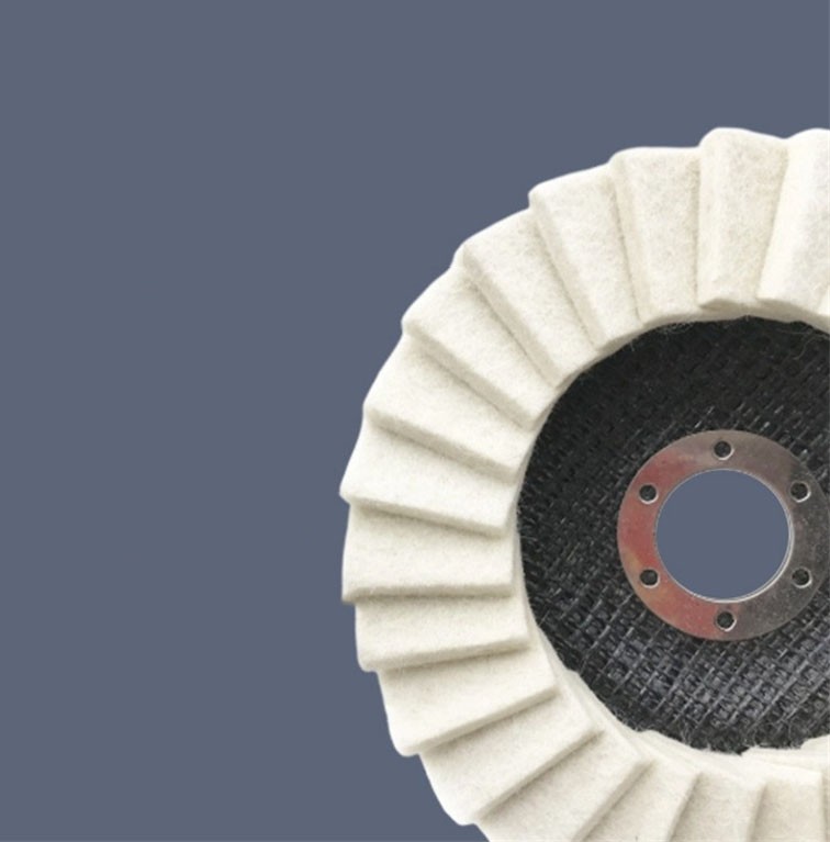 3pcs 5" Wool Polishing Wheels Buffer Pads Flap Felt Polishing Finishing Disc US