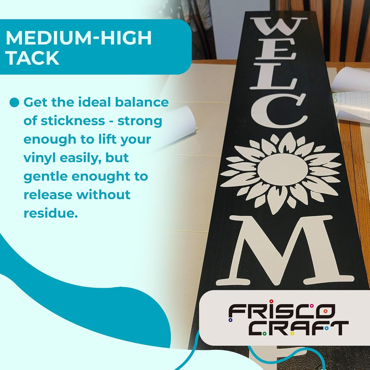 12" X 100Ft Roll of Paper Transfer Tape for Vinyl, Premium-Grade Vinyl with Lay