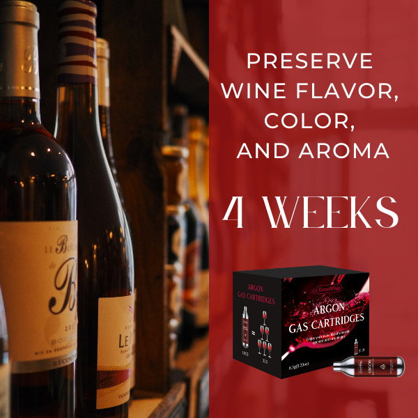 Argon Gas Capsules 10PCS for Coravin Wine Preservation System GreatWhip