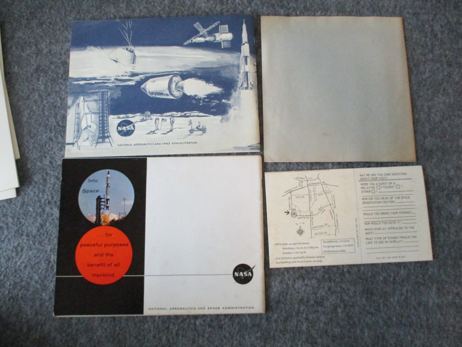 NASA MSFC APOLLO EARLY BOOKLETS/BROCHURES-CAREER /WEATHER/AWARDS /SPACE 1969-70s