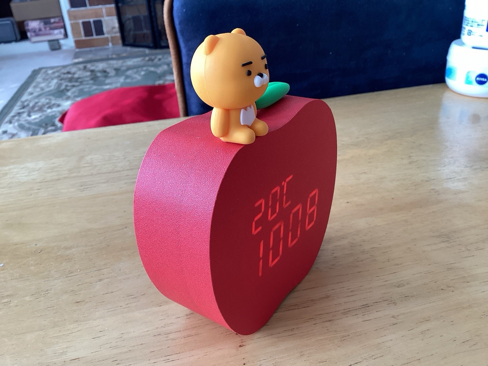 Kakao Friends Ryan LED Desk Clock on Apple