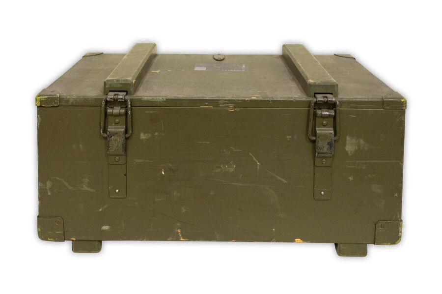 Vintage Swiss Army EN50-A Field Telephones, 4 Phones and Crate