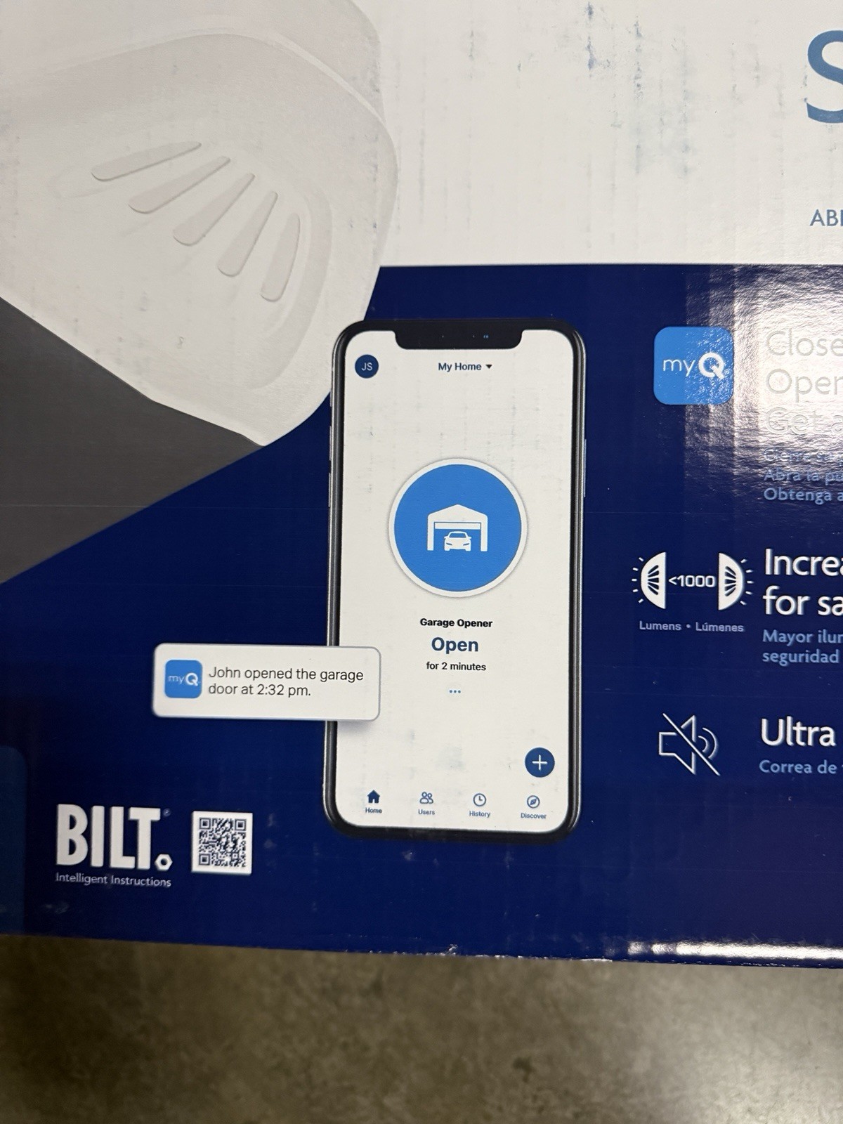 Chamberlain Garage Door Opener 3/4 HP B4505T Quiet Drive Belt with MYQ