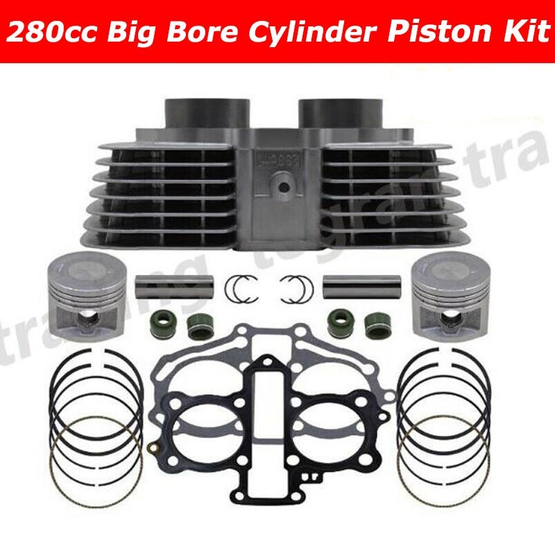 280cc Big Bore Cylinder Piston Kit 57.4mm For HONDA Rebel 250 CMX250 CA250 CB250
