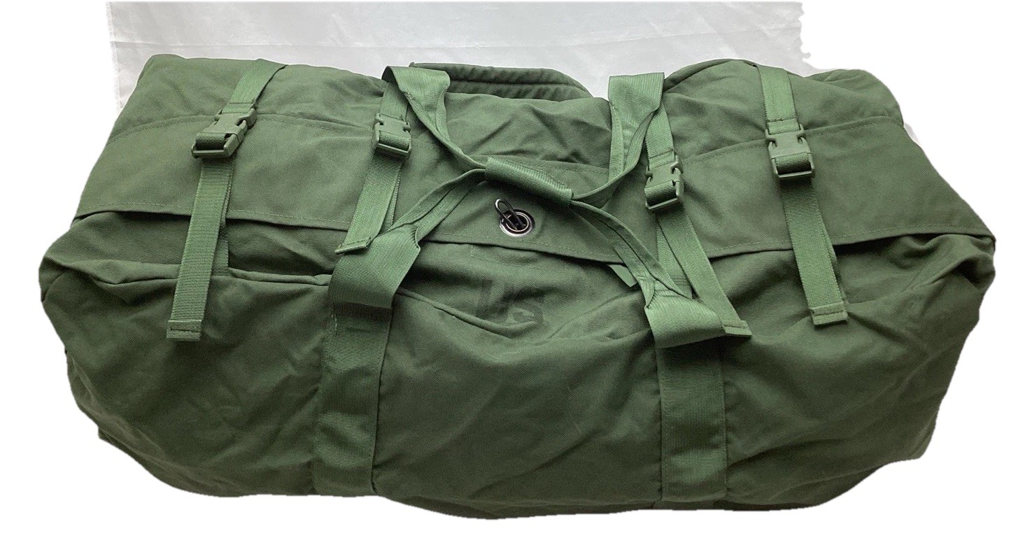US Military Improved Green Duffle Bag Travel Flight Sea Bag 8465-01-604-6541