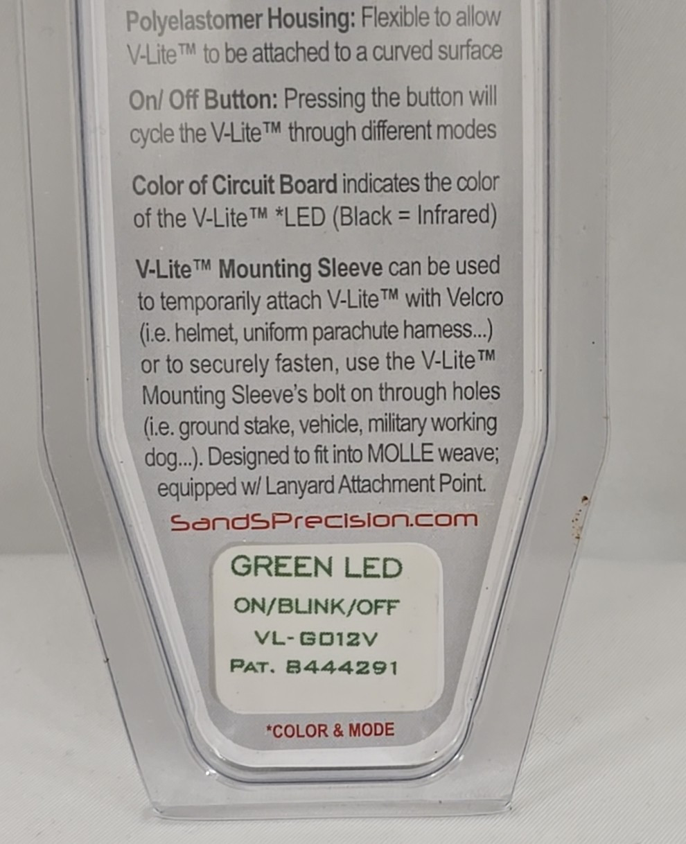 S&S Precision V-Lite Illumination & Marking GREEN LED VL-GO12V