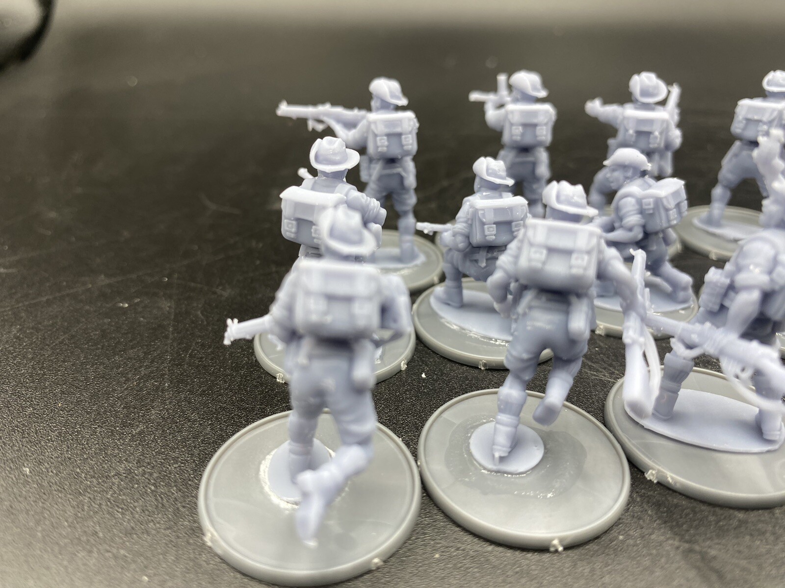 28mm, 3D Printed, WW2, Australians Infantry (17), Bolt Action.