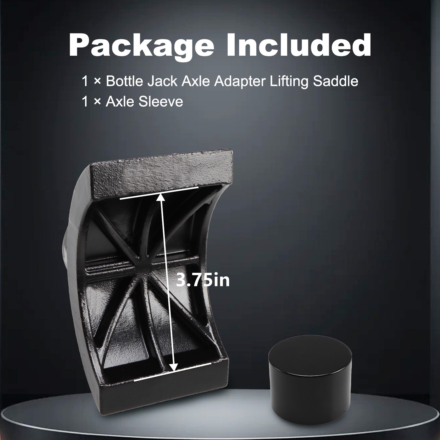 Auto Bottle Jack Adapter Saddle Kit for 12-ton 20-ton 3 Inch & 4 Inch Axle Tube